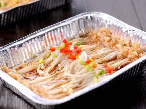 松滋锡纸烤金针菇